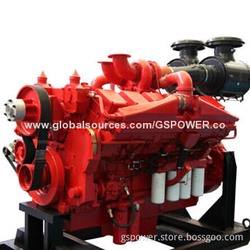 Water Intercooling 24V Electric Motor V-12 Cylinder Four Stroke Direct Injection Truck